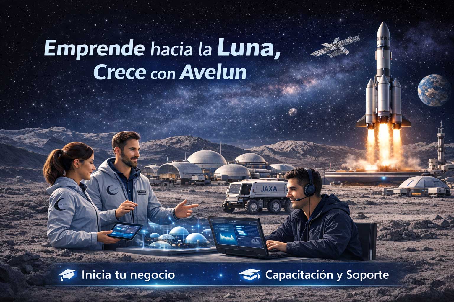 Emprende hacia la Luna, Crece con Avelun